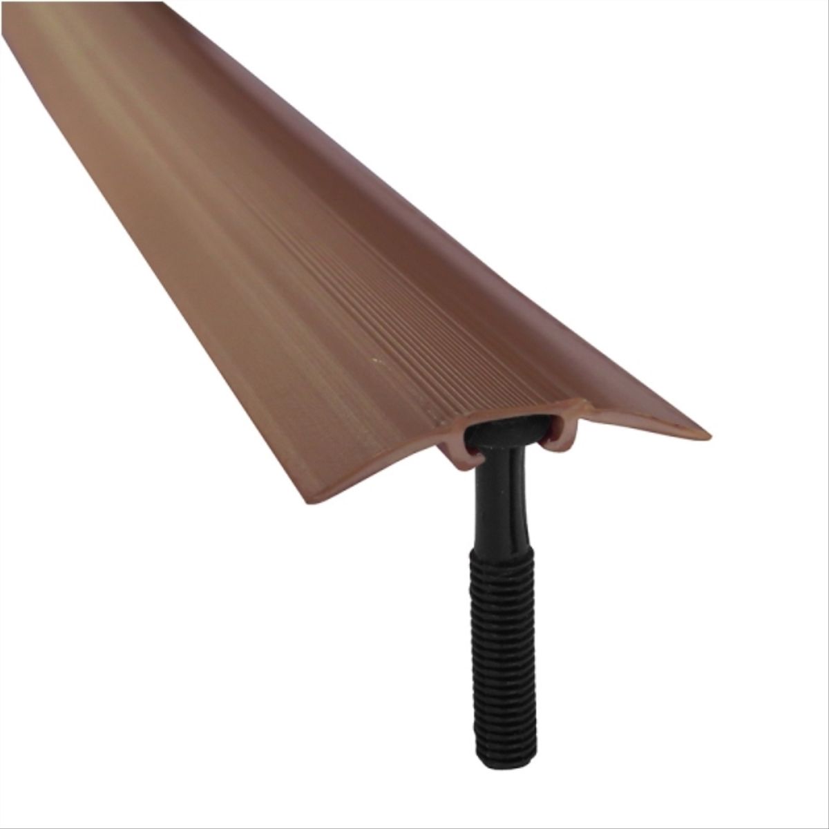 DVP - Cubrejunta plano cafe con tarugo 1mt