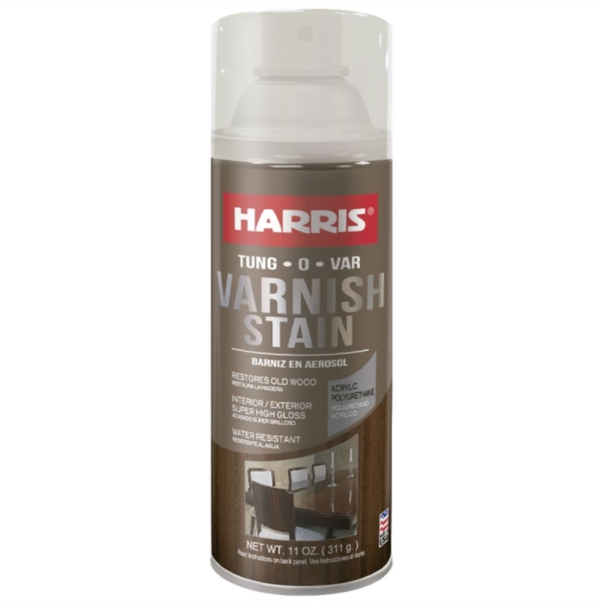 HARRIS - Pintura en spray barniz cafe 311 gr