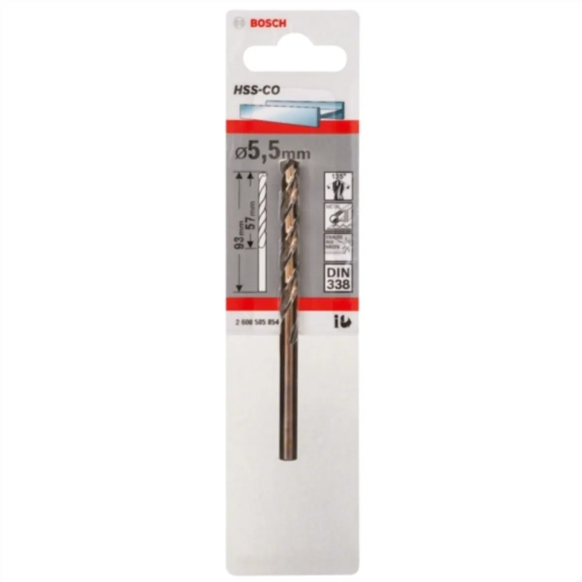 BOSCH - Broca para metal  HSS-Co 5,5mm