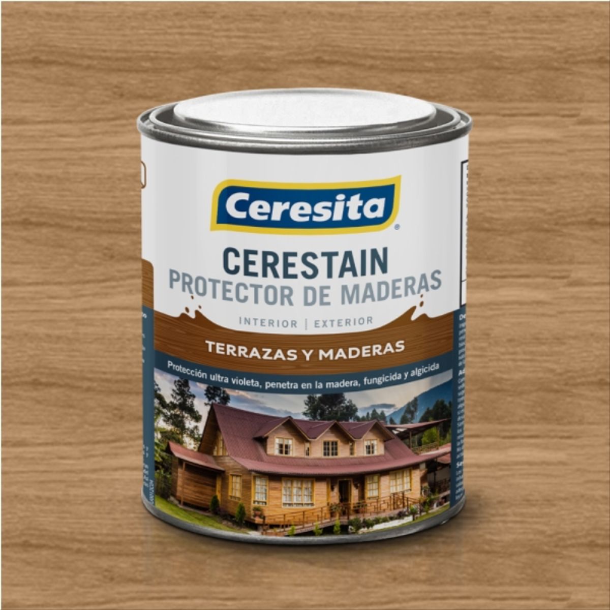 CERESITA - Protector de madera Cerestain castaño 1/4 gal
