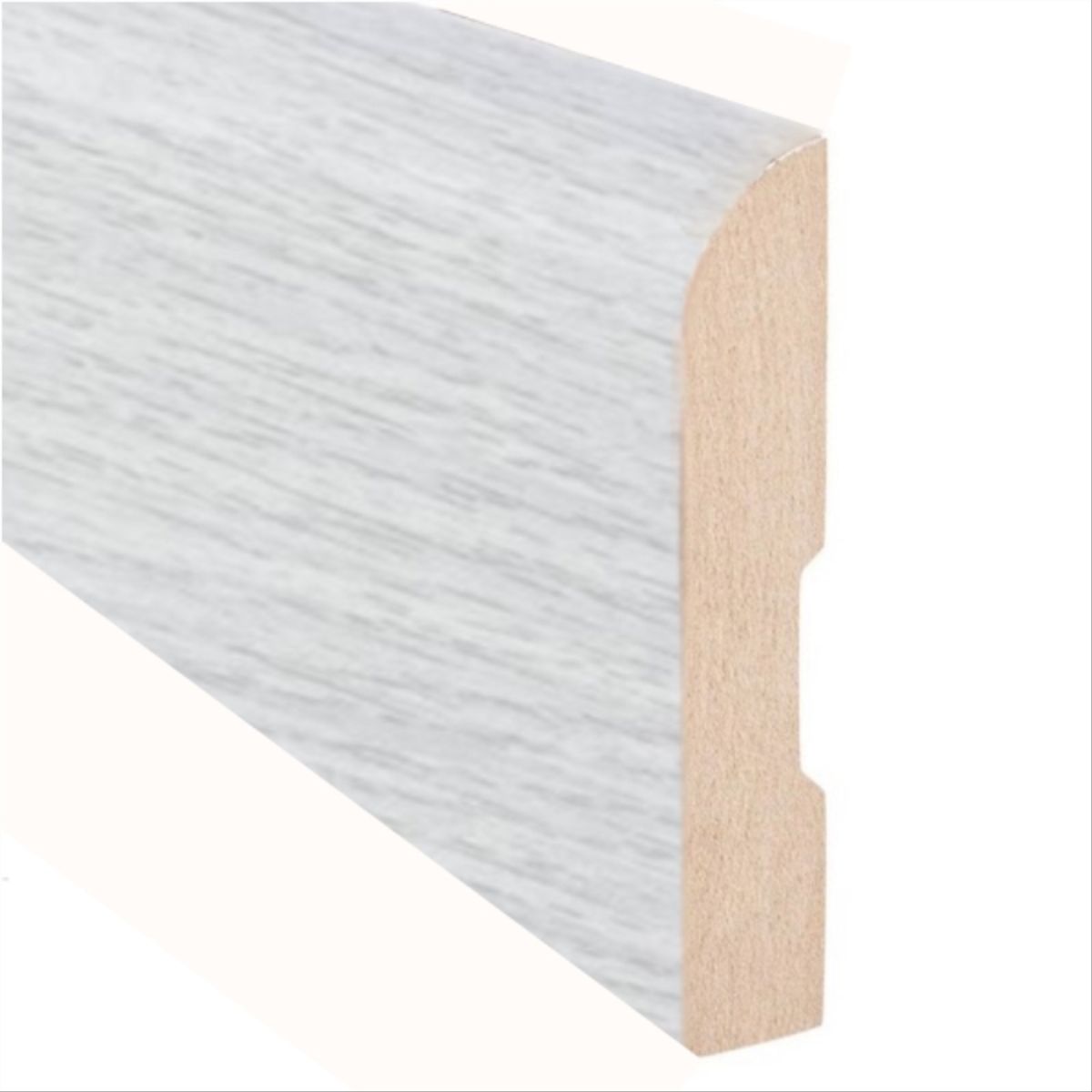 Mdf folio guardapolvo rodon 12mmx68mmx2,40mt  Nature White, marca MAFOR - Foto 2