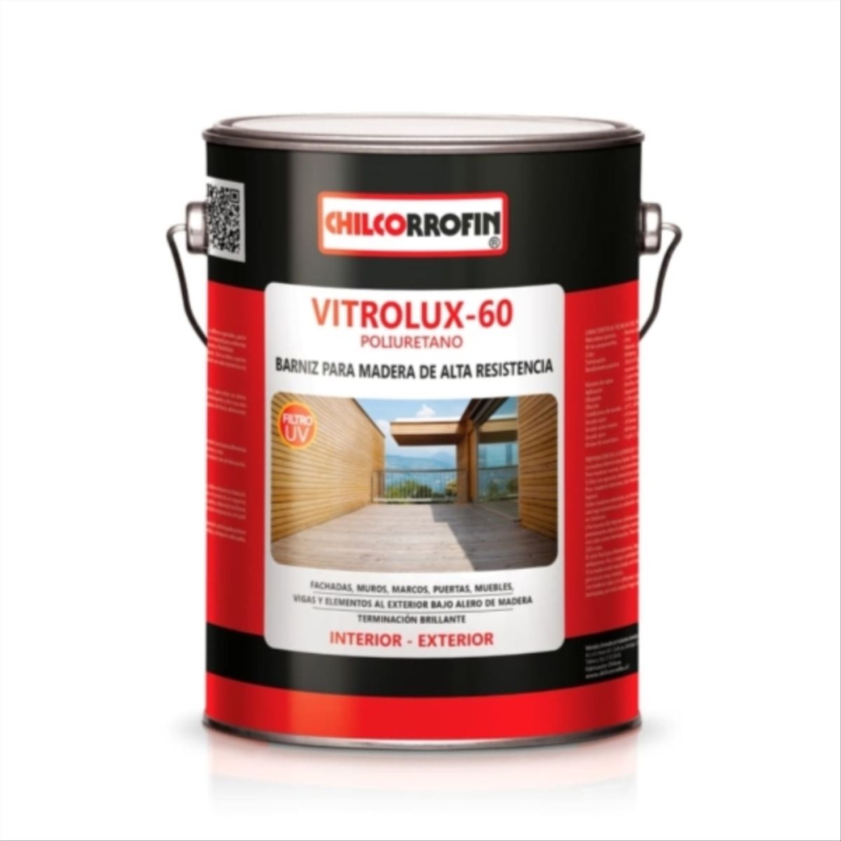 CHILCORROFIN - Barniz poliuretano vitrolux-60 roble oscuro 1 gal