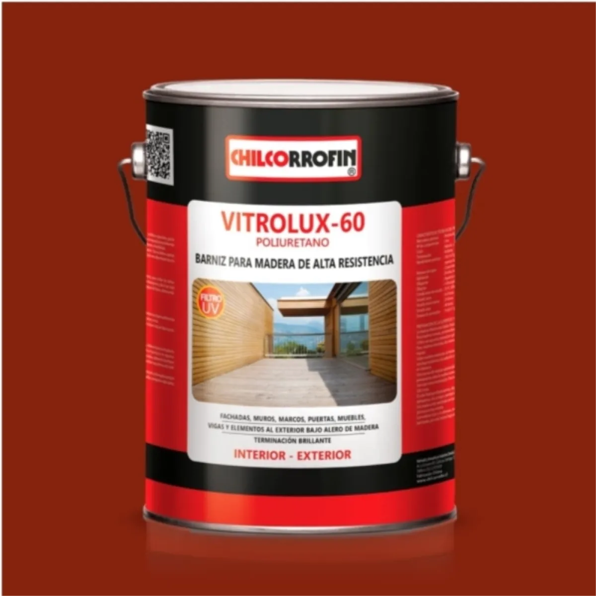 CHILCORROFIN - Barniz poliuretano vitrolux-60 roble oscuro 1 gal
