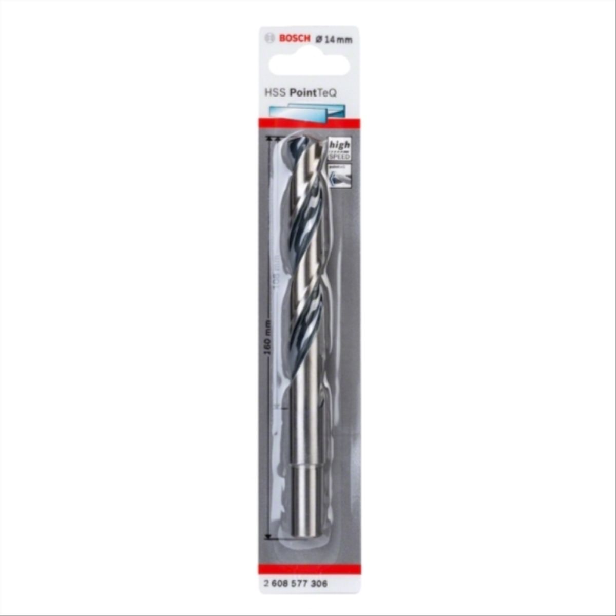 BOSCH - Broca para metal  HSS-PointTeQ 14mm
