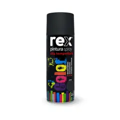 REX - Pintura Spray alta temperatura negro 400 ml
