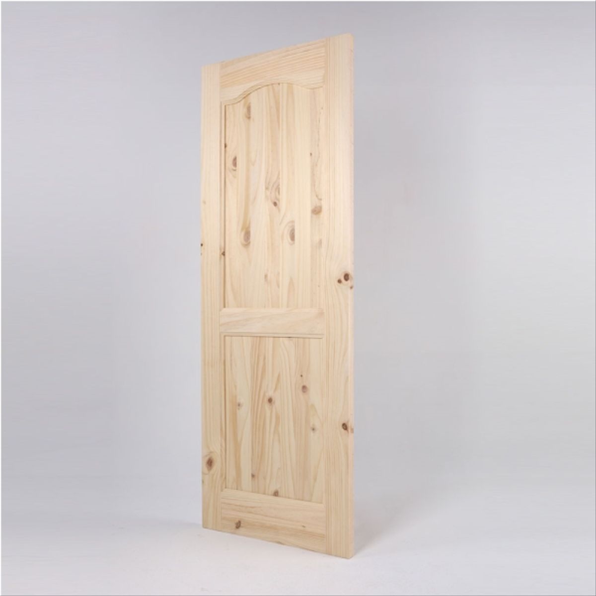 MADERAS BRAVO - Puerta pino 1/2 punto portal  43mm X 85 X 200mt