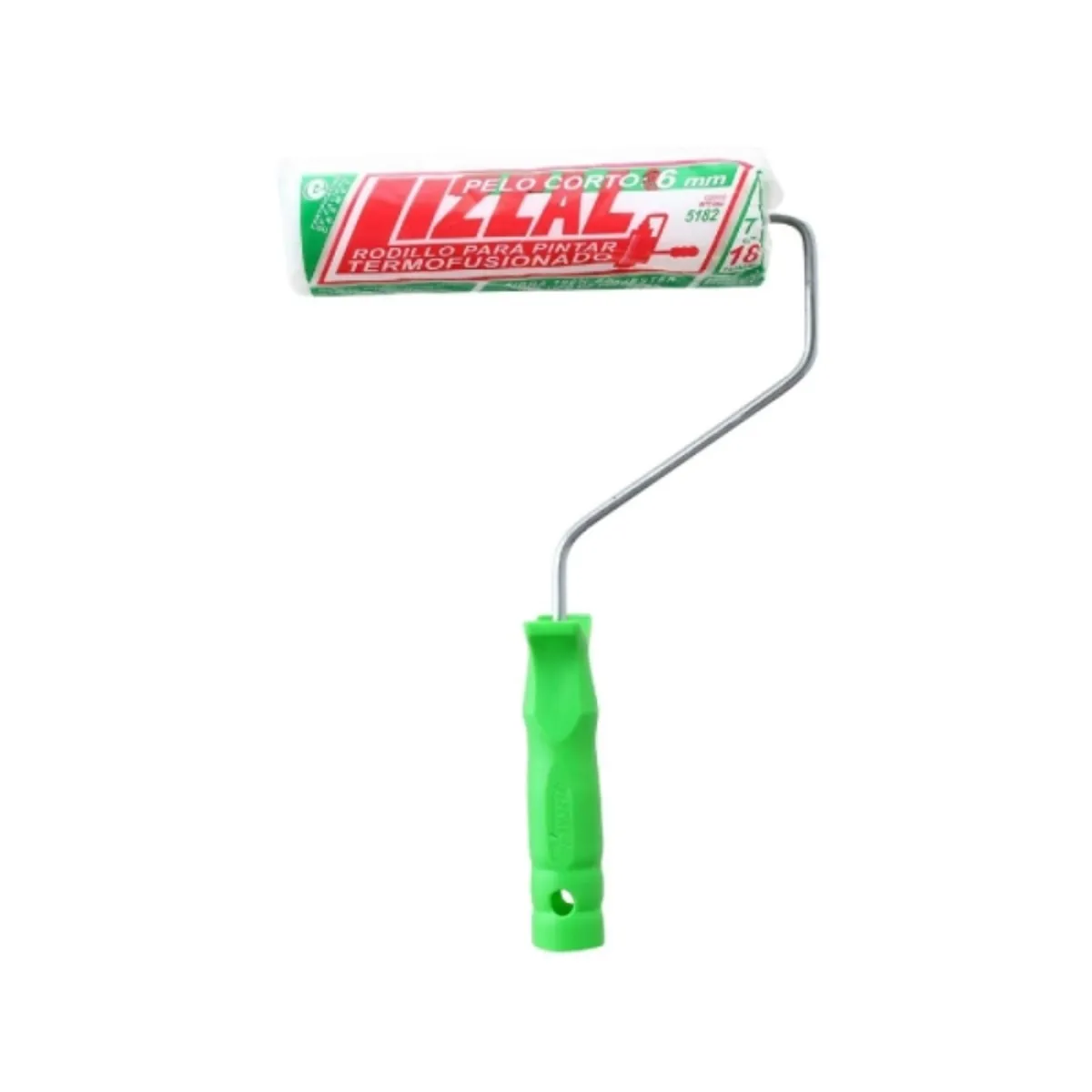 Rodillo fibra sintética pelo corto 6 mm 18 cm, marca LIZCAL - Foto 2