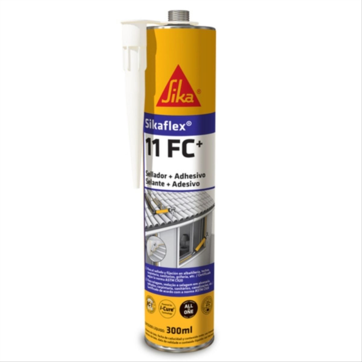 SIKA - Sellador adhesivo poliuretano Sikaflex 11-FC blanco 300 ml