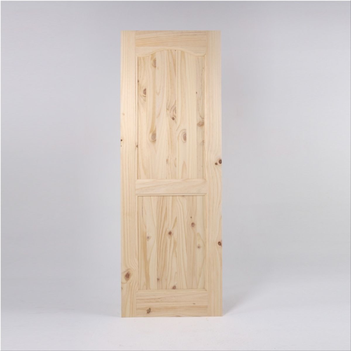 MADERAS BRAVO - Puerta pino 1/2 punto portal  43mm X 90 X 200mt
