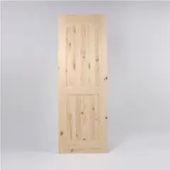 MADERAS BRAVO - Puerta pino 1/2 punto portal 43mm X 90 X 200mt