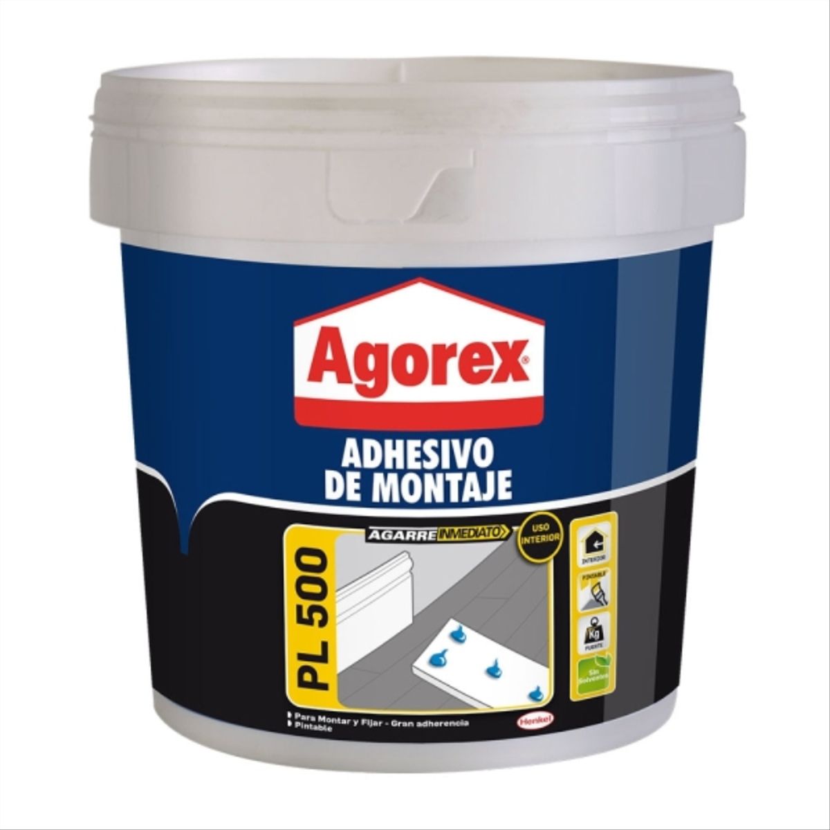 AGOREX - Adhesivo de montaje PL500 3,8 kg