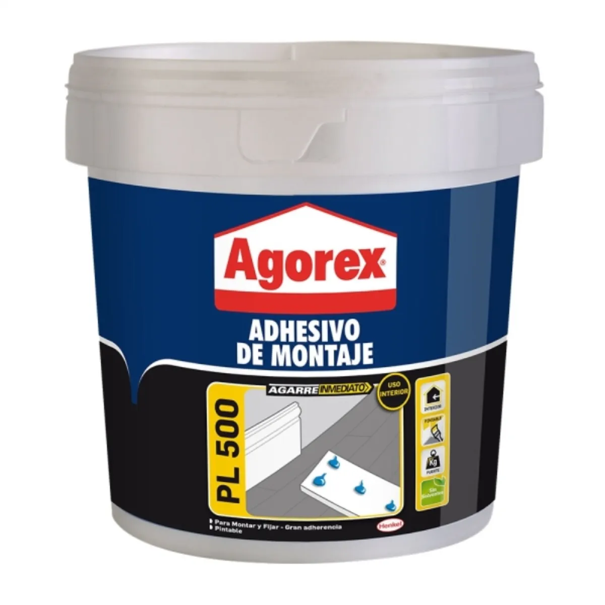 AGOREX - Adhesivo de montaje PL500 3,8 kg