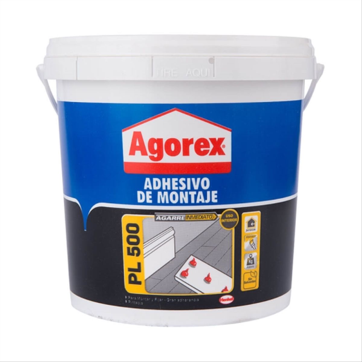 AGOREX - Adhesivo de montaje PL500 3,8 kg