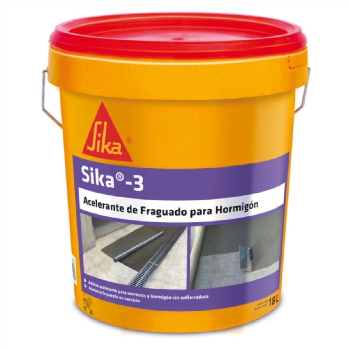 Aditivo control fraguado del cemento Sika 3  18lt, marca SIKA - Foto Principal