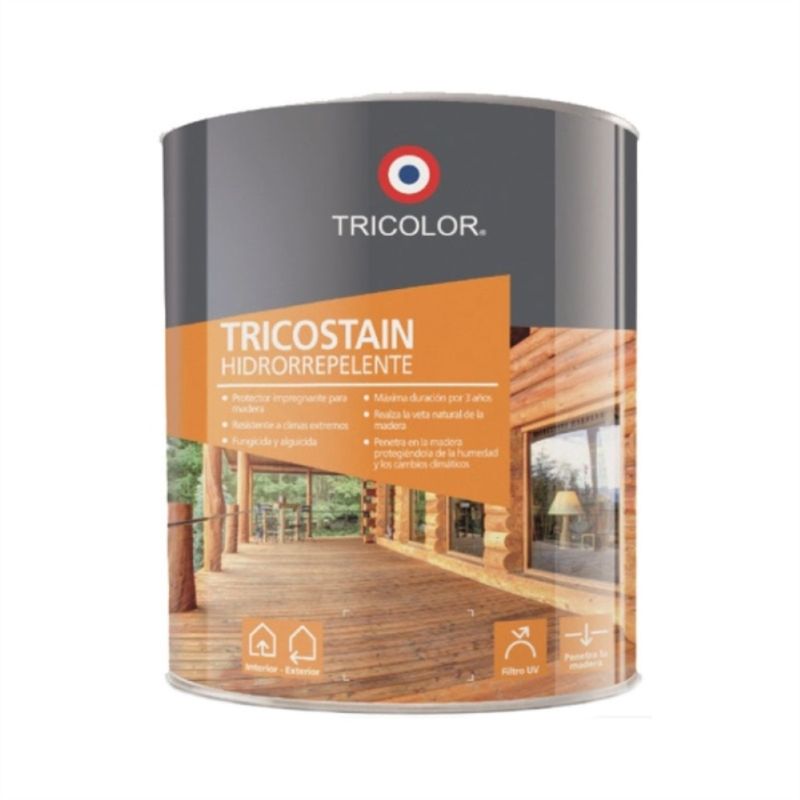 TRICOLOR - Protector de madera Tricostain alerce 1/4 gal