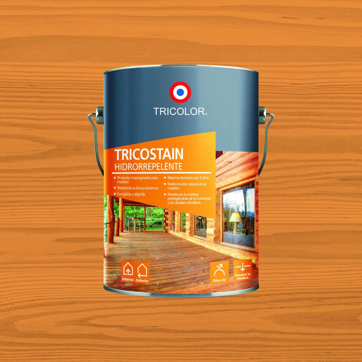 TRICOLOR - Protector de madera Tricostain palo rosa 1 gal