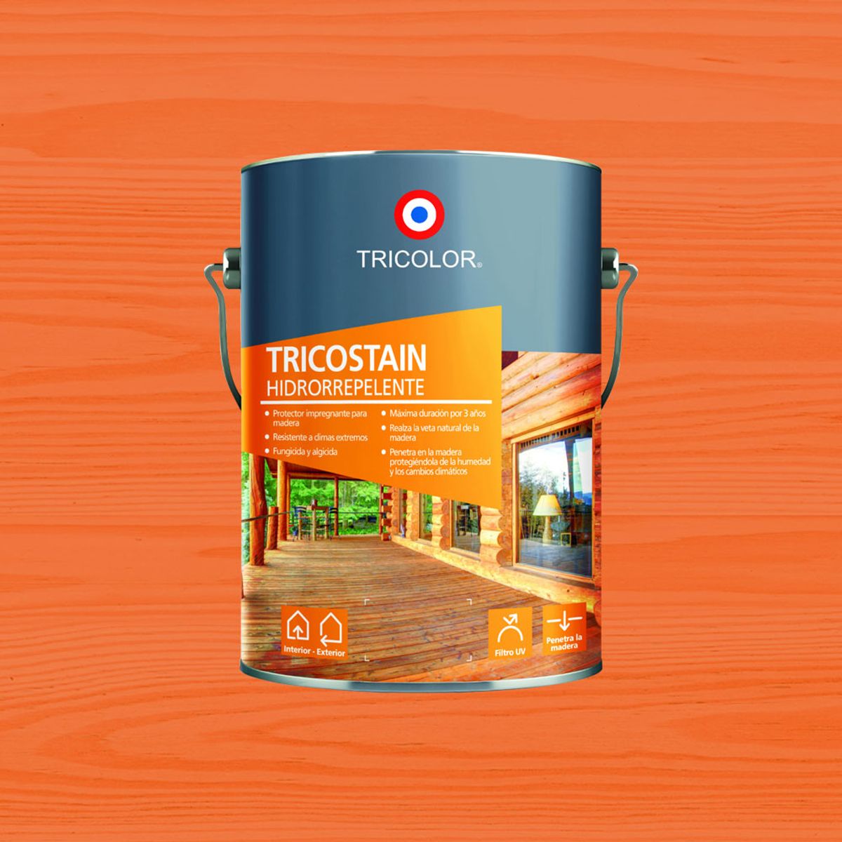 TRICOLOR - Protector de madera Tricostain alerce 1 gal