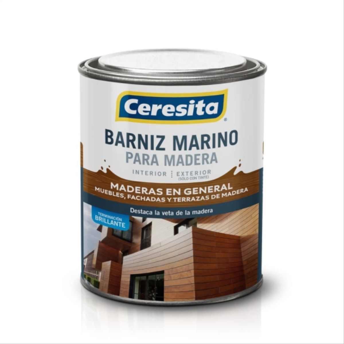CERESITA - Barniz marino roble oscuro 1/4 gal