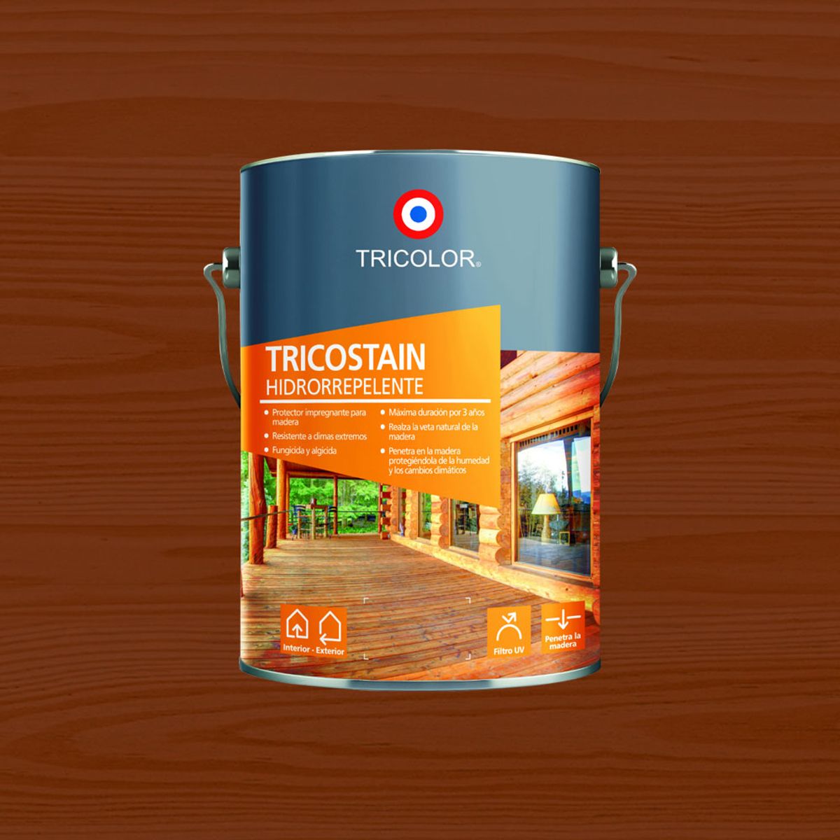 Protector de madera Tricostain roble 1 gal, marca TRICOLOR - Foto Principal