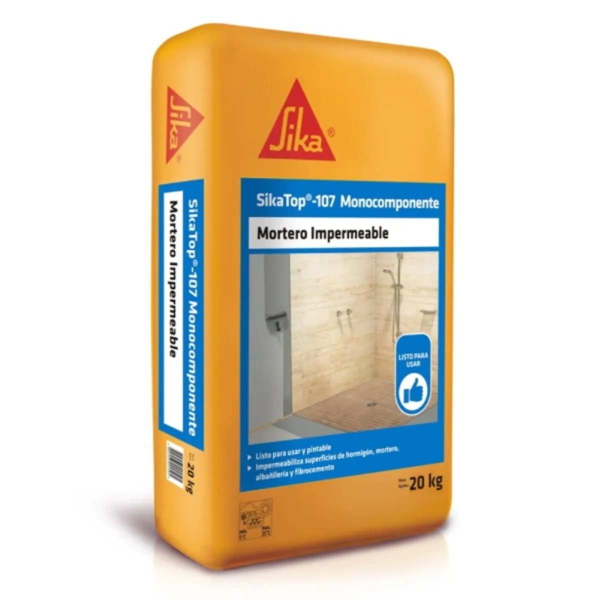 SIKA - Mortero monocomponente Sikatop 107 saco 20kg
