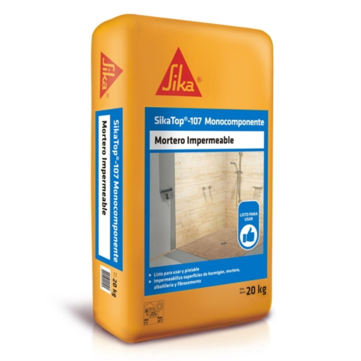 SIKA - Mortero monocomponente Sikatop 107 saco 20kg
