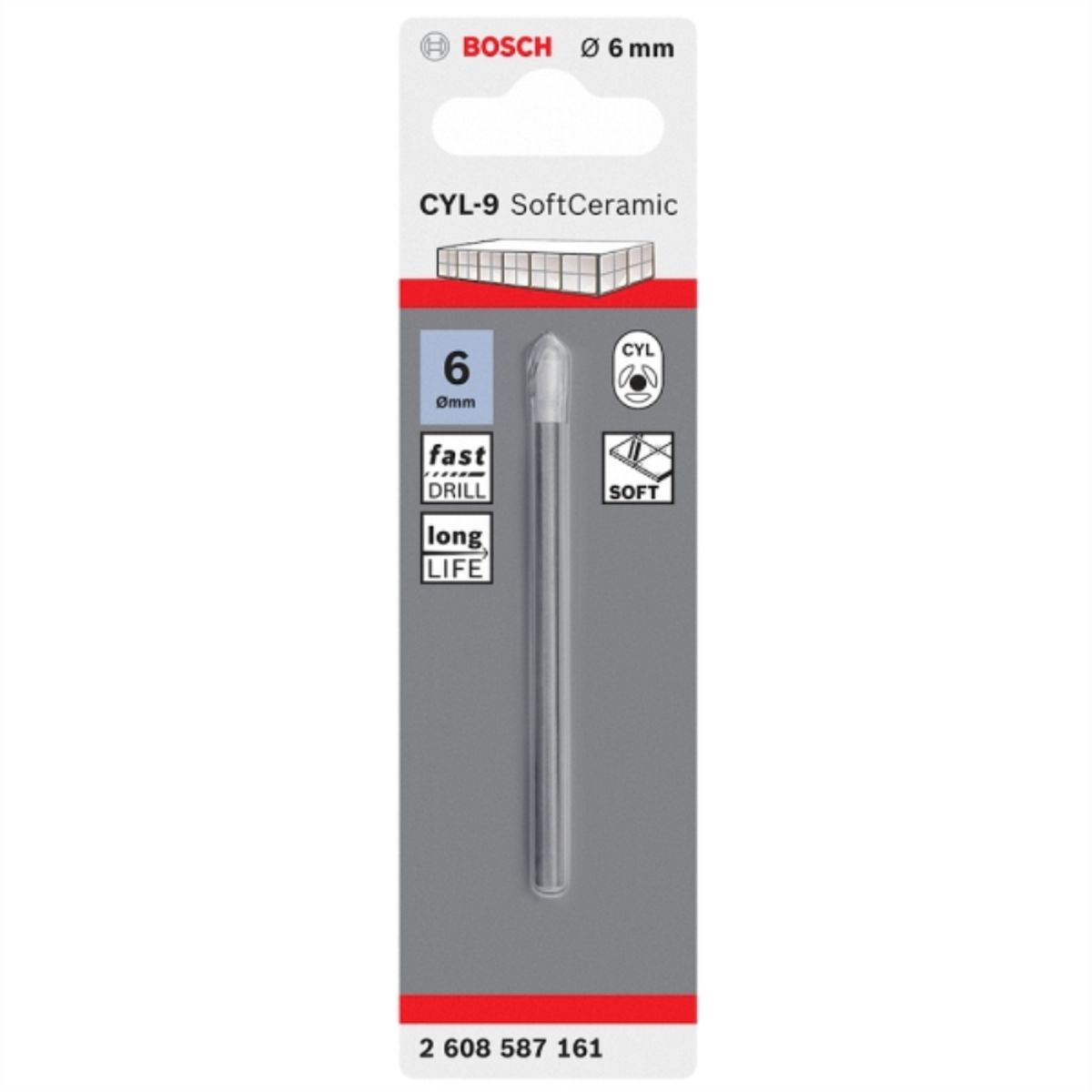 BOSCH - Broca para ceramicos - azulejos 6mm