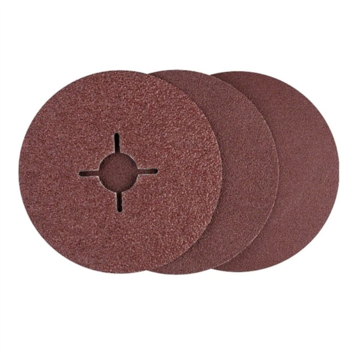 BOSCH - Set 12 fibro disco 115mm gr 36/60/100 bosch