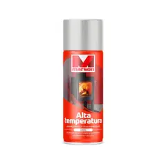 MARSON - Pintura en spray para alta temperatura aluminio 485 ml