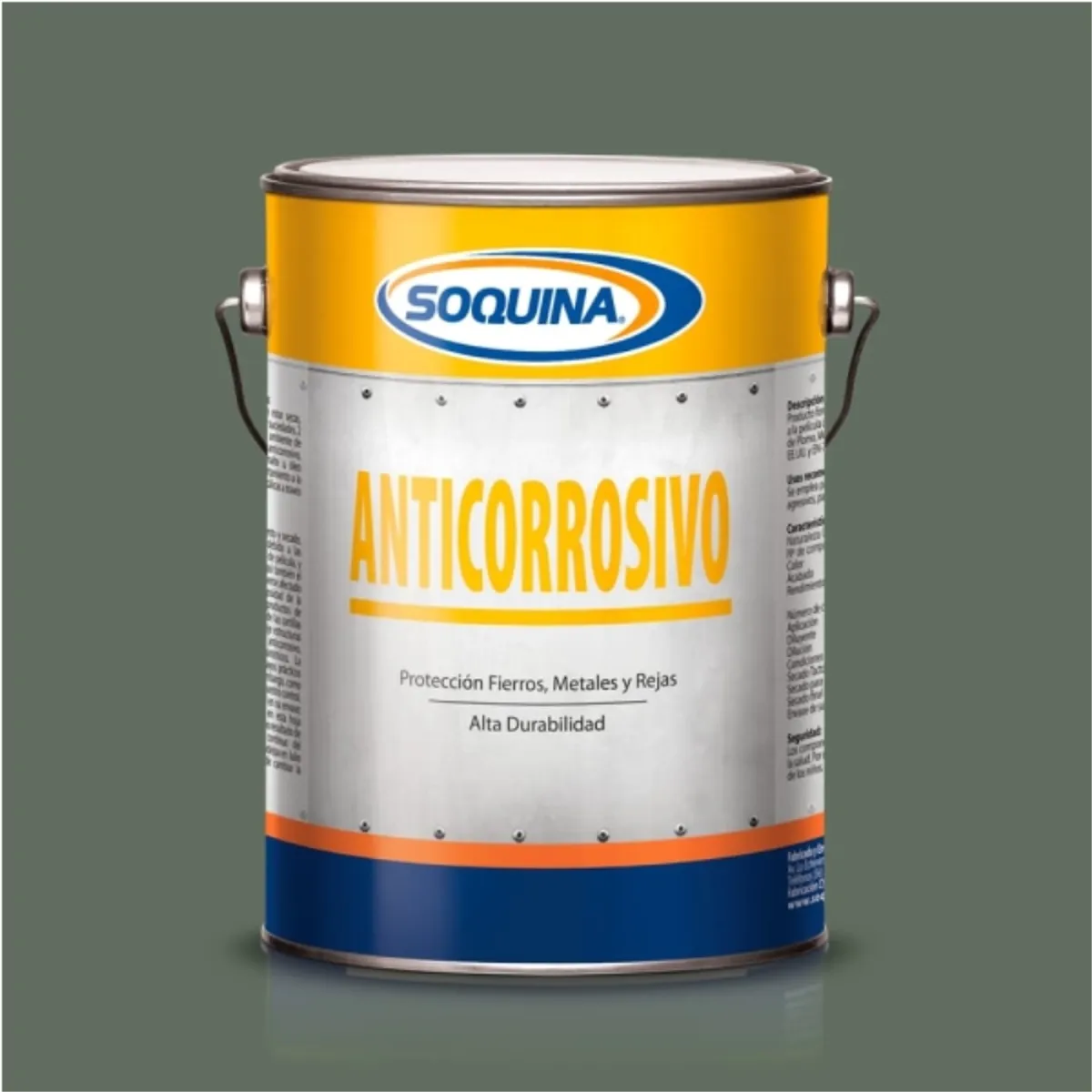Anticorrosivo gris verdoso 1 gal, marca SOQUINA - Foto 2