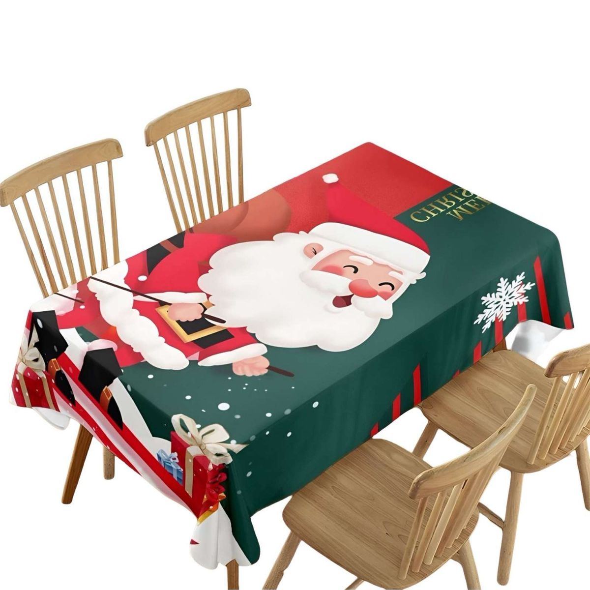 GENERICO - MANTEL DECORATIVO ANTIMANCHAS NAVIDAD SKATE