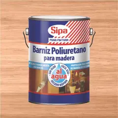 SIPA - Barniz poliuretano base agua incoloro 1 gal