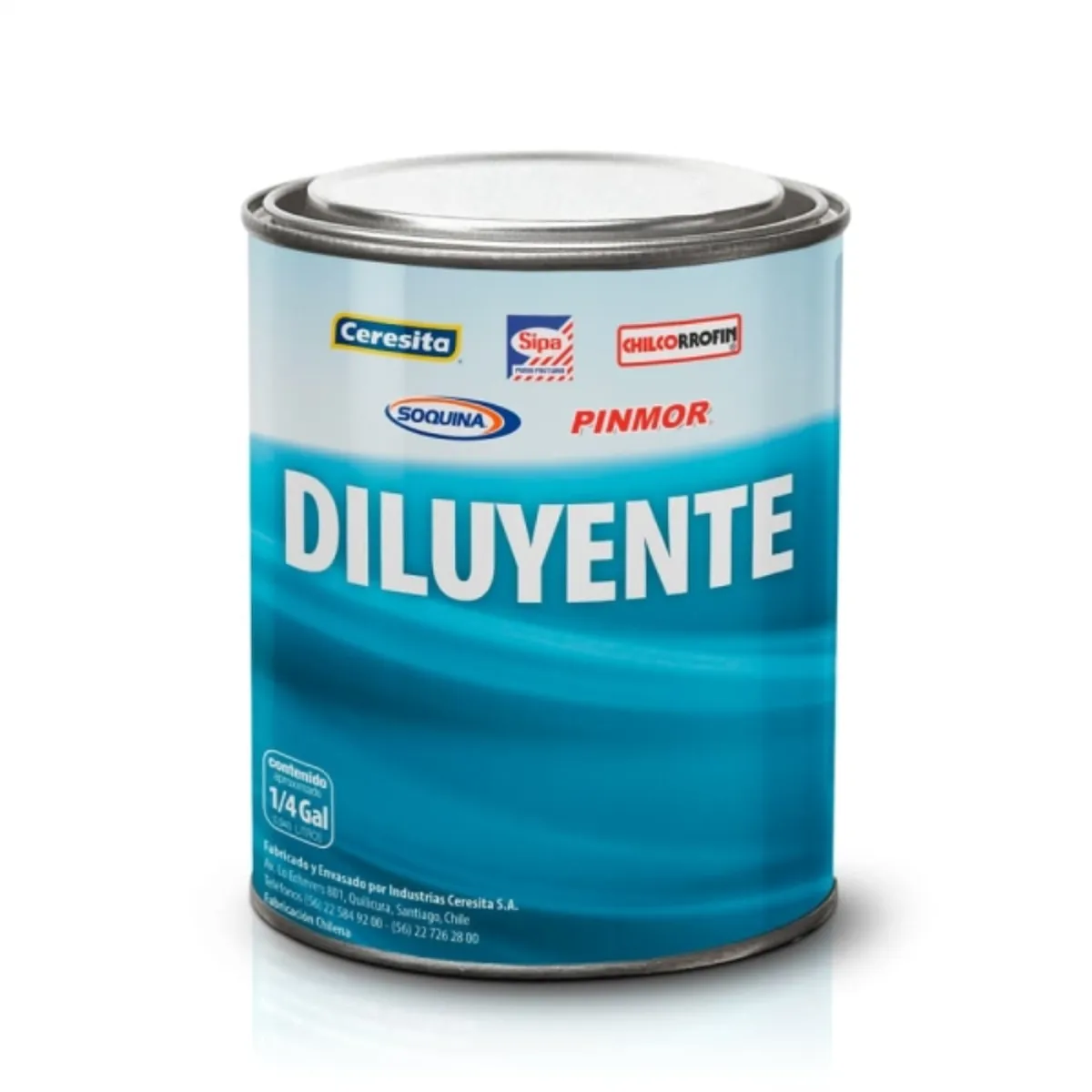 CHILCORROFIN - Diluyente para pintura piscina y tráfico AR-200 1 lt