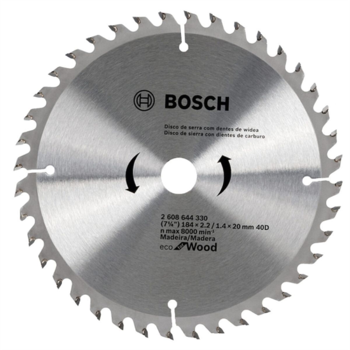 BOSCH - Disco sierra 7 1/4" 40 dientes
