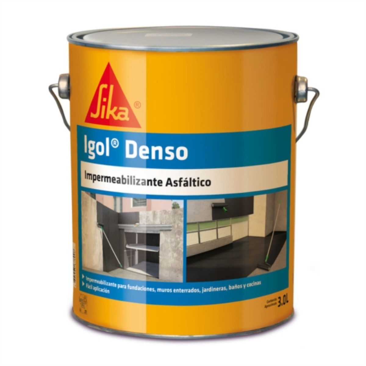 SIKA - Pintura asfaltica Igol denso 3kg