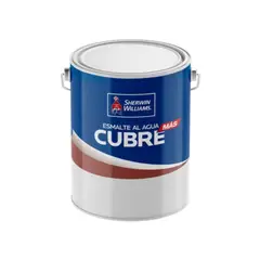 SHERWIN WILLIAMS - Esmalte al agua Cubre más satín blanco 1 gal