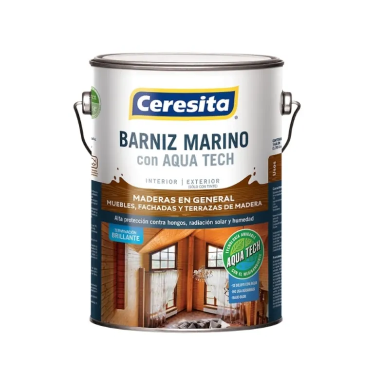 Barniz marino Aqua Tech natural 1 gal