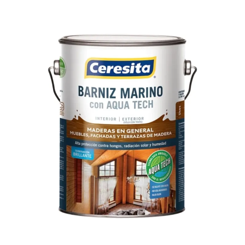 CERESITA - Barniz marino Aqua Tech natural 1 gal