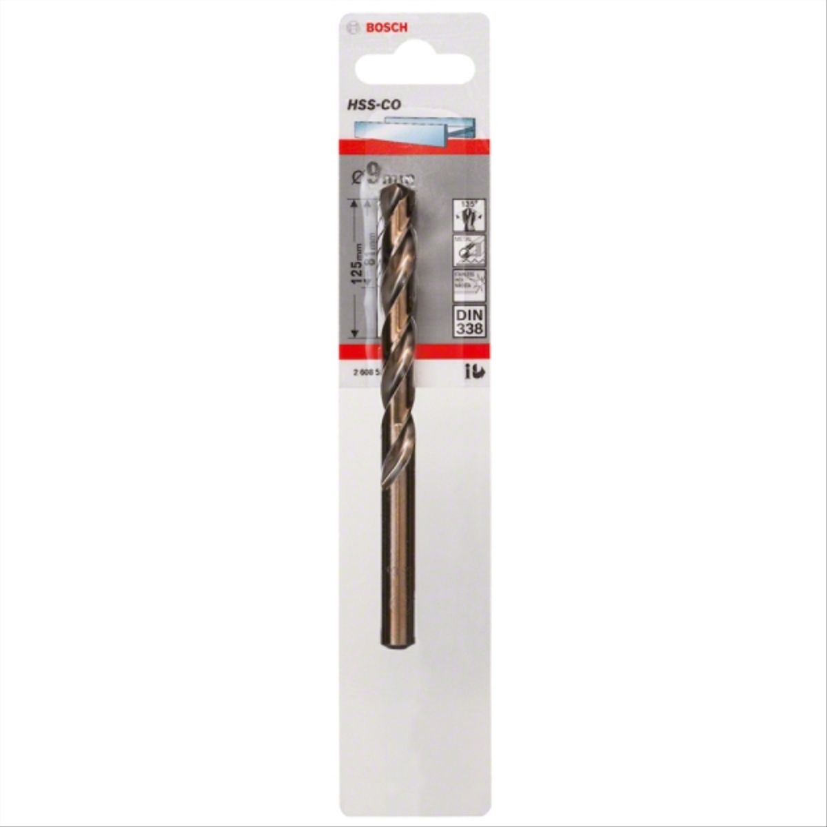 BOSCH - Broca metal cobalto 9,0mm