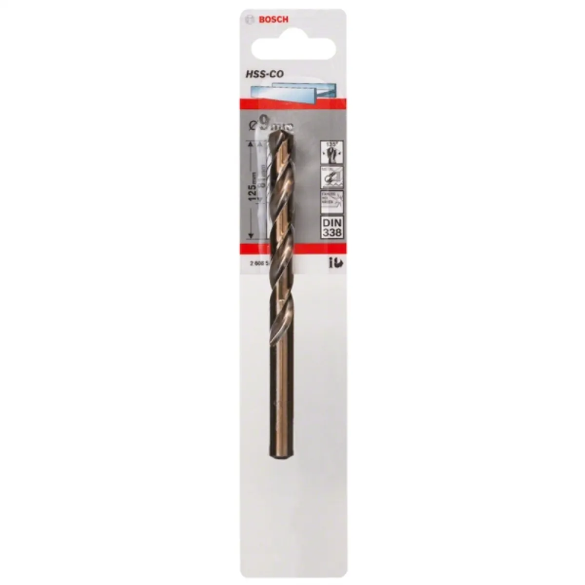 BOSCH - Broca metal cobalto 9,0mm