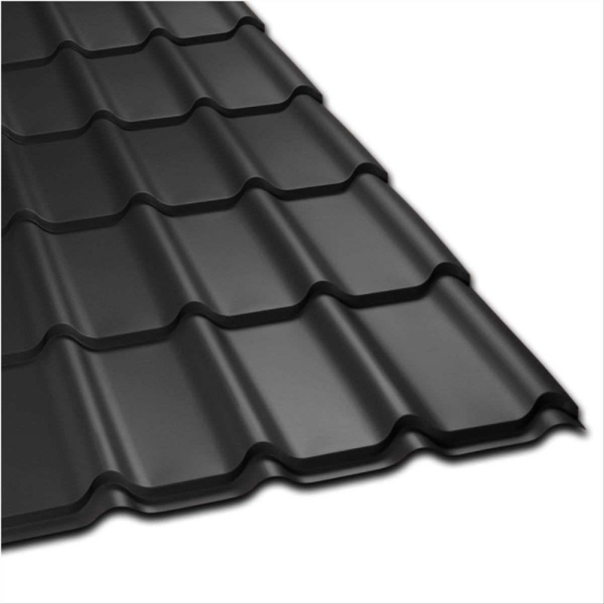 INSTAPANEL - Teja curva negra 0,4x1165x3660mm