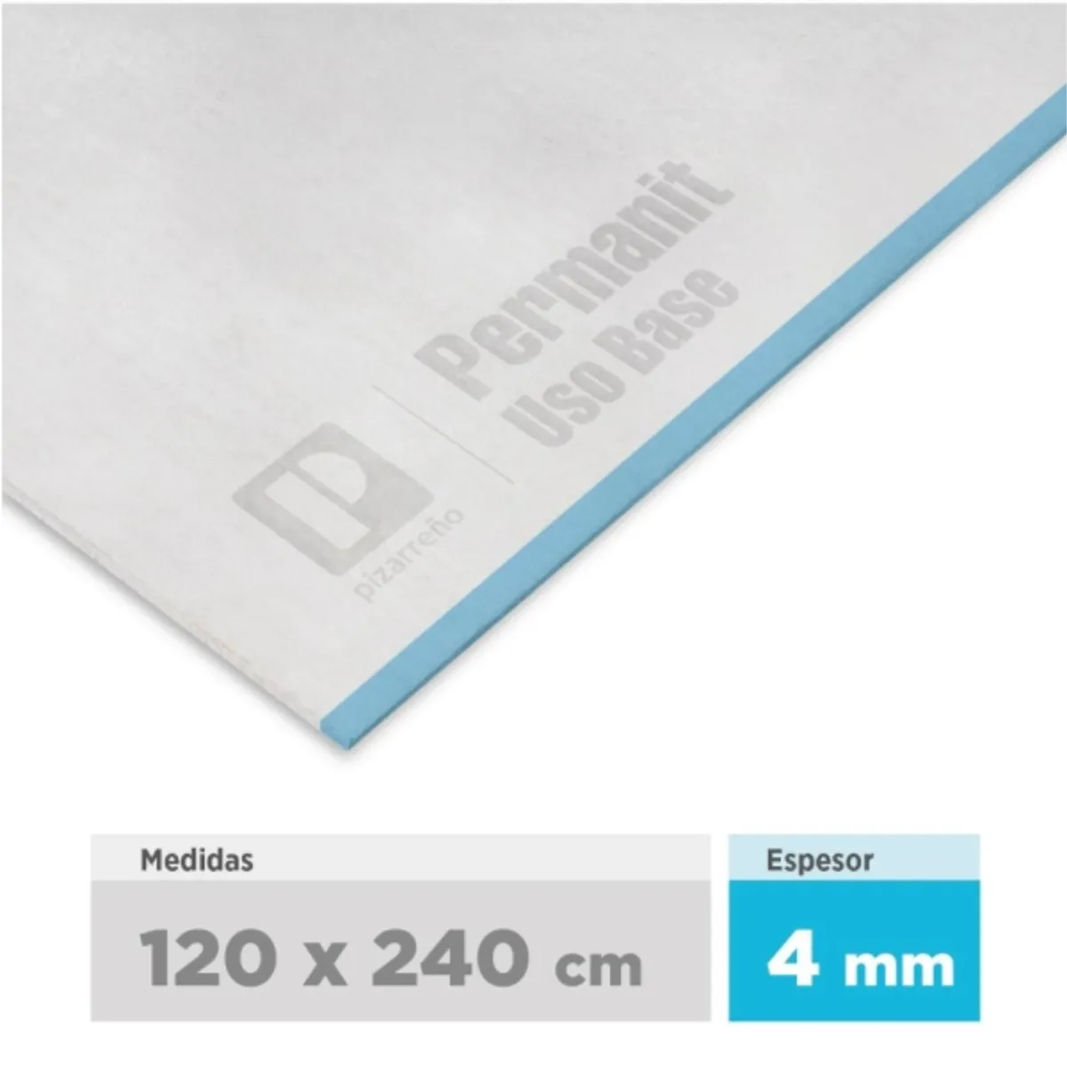 PIZARRENO - Plancha lisa permanit 1200x2400X4 mm