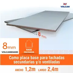 VOLCAN - Plancha lisa volcanboard 8.0mm 1,20x2,40 ml