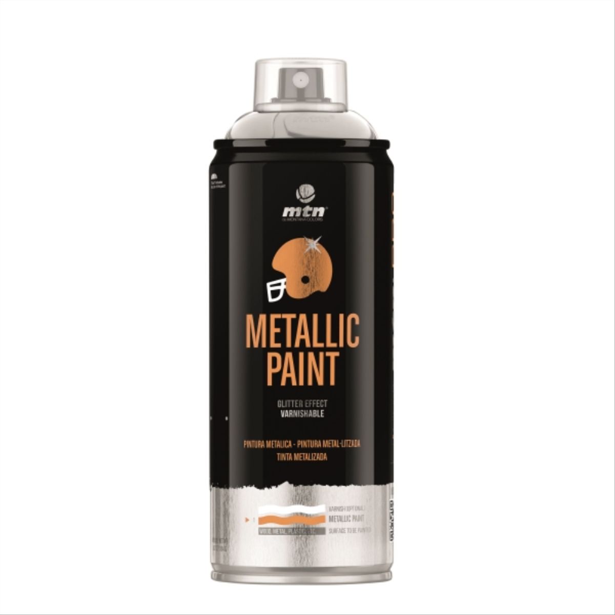 MONTANA - Pintura en spray Pro metálica aluminio 400 ml