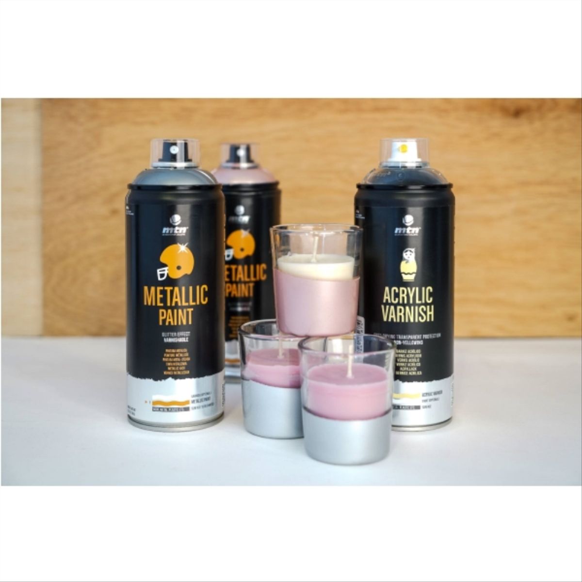 MONTANA - Pintura en spray Pro metálica aluminio 400 ml