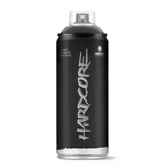 MONTANA - Pintura en spray Hardocore negro brillante 400 ml