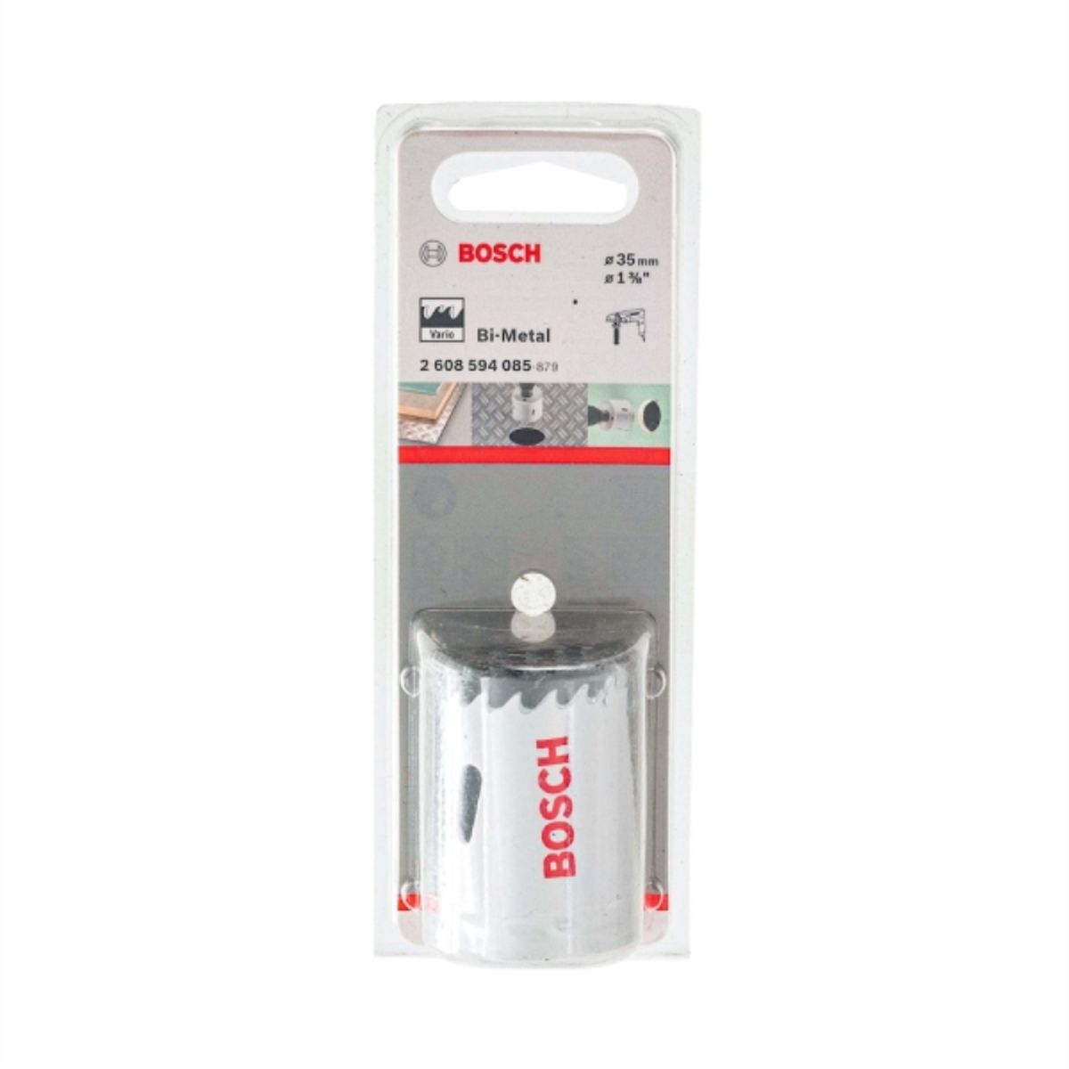 BOSCH - Sierra copa Bosch Bimetálica HSS 35mm, 1 3/8" en blister