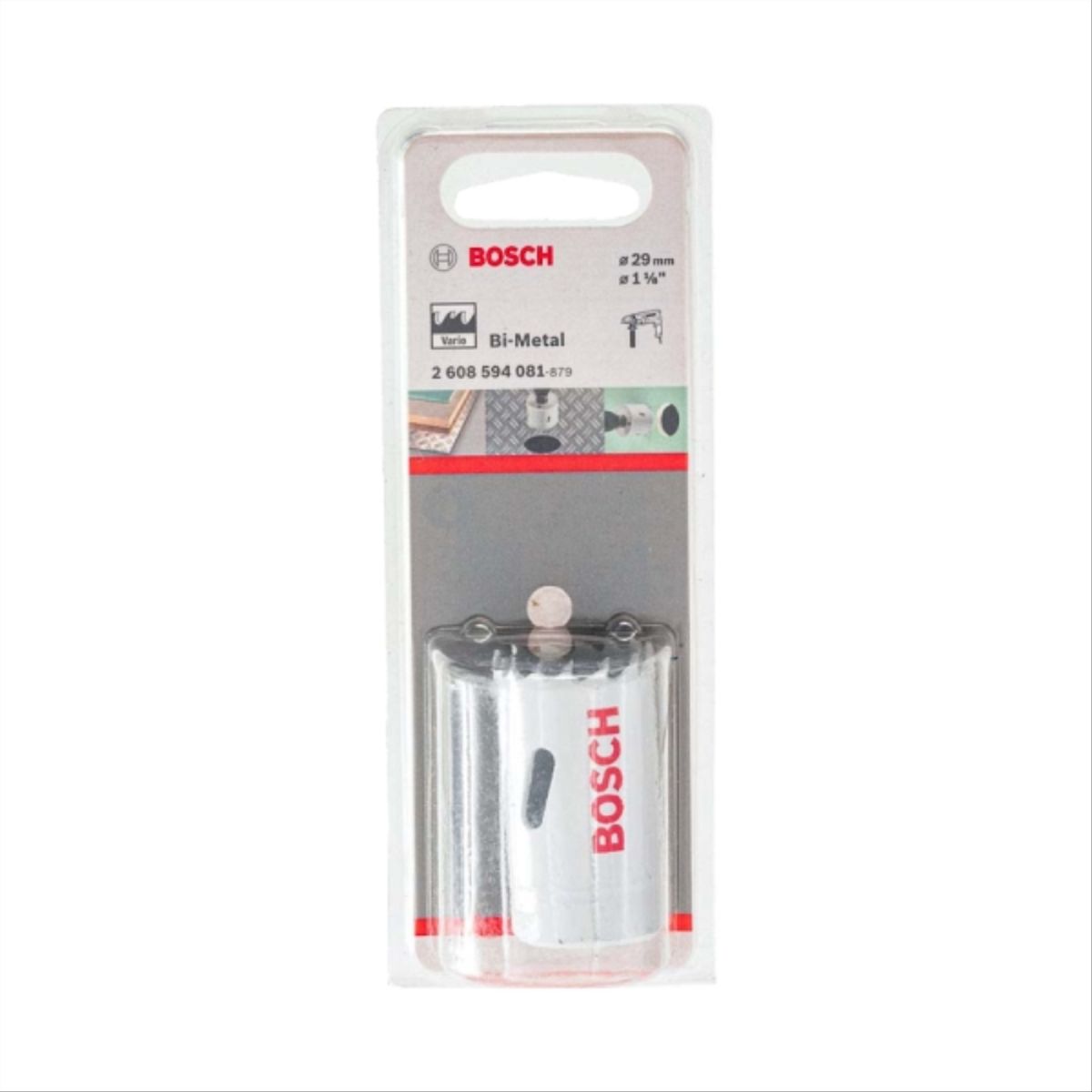 BOSCH - Sierra copa Bosch Bimetálica HSS 29mm, 1 1/8" en blister