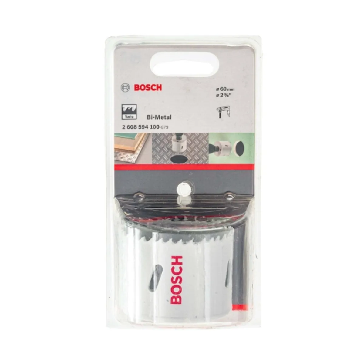 BOSCH - Sierra copa Bosch Bimetálica HSS 60mm, 2 3/8" en blister
