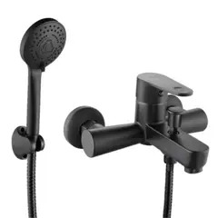 DUSCHY - Monomando tina ducha negro mate Kalmar ABS