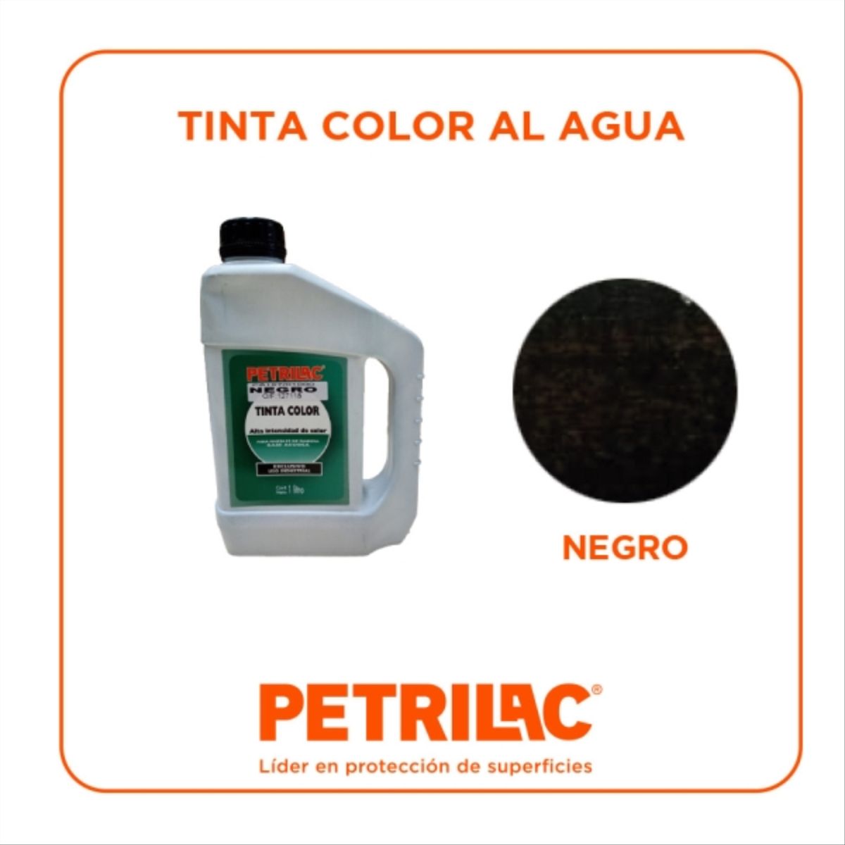 PETRILAC - Tinta color al agua para teñir madera negro 1 gl